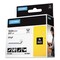 DYMO 0.75 in. x 18 ft. Rhino Permanent Vinyl Industrial Label Tape - White/Black Print